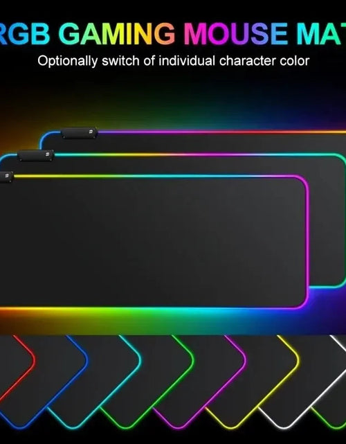 Load image into Gallery viewer, 1Pc Fashion Large Gaming Office Work Mouse Pad Light Modes Touch Control Extended Soft Computer Keyboard Mat NonSlip Rubber Base

