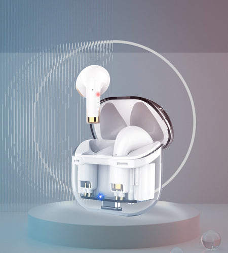 Transparent bin 5.3TWS Bluetooth headset APRO11 true wireless sports game headset call noise reduction