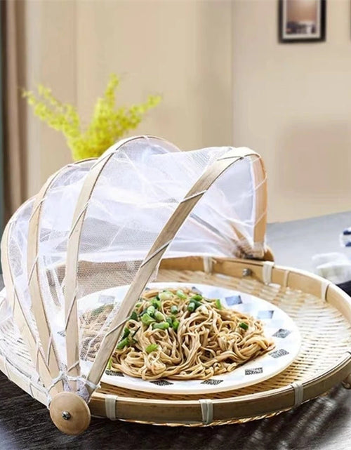Load image into Gallery viewer, Handmade Bamboo Basket Steamed Bread Basket Bamboo Dustpan
