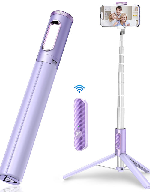 Load image into Gallery viewer, New 150cm Long Selfie Stick Tripod Carbon Fiber Plastic Detachable Remote Control AB202 Max Phone Compatibility Rotatable
