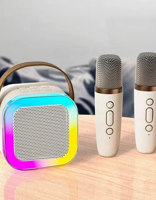 Load image into Gallery viewer, K12 Wireless Microphone Karaoke Machine Bluetooth Speaker KTV HIFI Stereo Sound RGB Colorful LED Lights For Outdoor Home Party
