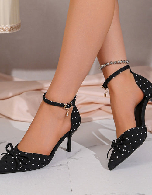 Load image into Gallery viewer, Women's Pointed Toe Stiletto Closed-Toe Sandals – French Style
