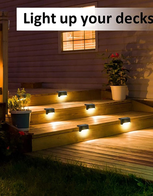Load image into Gallery viewer, Solar Lights Solar Step Lights Outdoor Waterproof Led Solar Power Garden Light Lamp decoration for Patio Stair Garden Yard Fence
