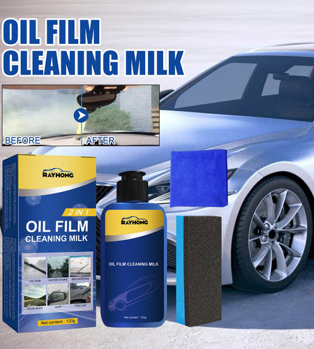 2 In 1 Car Oil Film Cleaner Oil Film Cleaner For Car Front Windshield Window Stains
