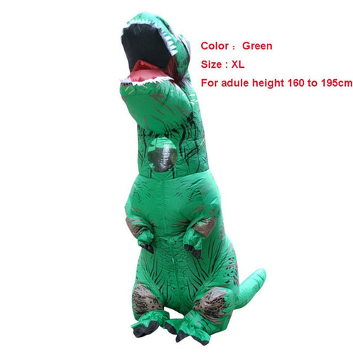 Load image into Gallery viewer, Unique Adult T-REX Inflatable Costume Christmas Cosplay Dinosaur Animal Jumpsuit Halloween Costume for Women Men

