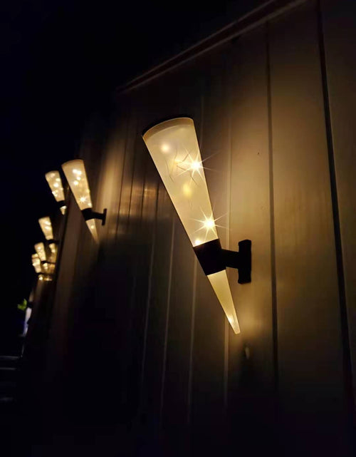Load image into Gallery viewer, Solar Wall Light Colorful Outdoor Garden Light Landscape Light Garden Light Solar Warm White Two-color Light

