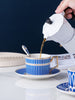 Light blue vertical stripes