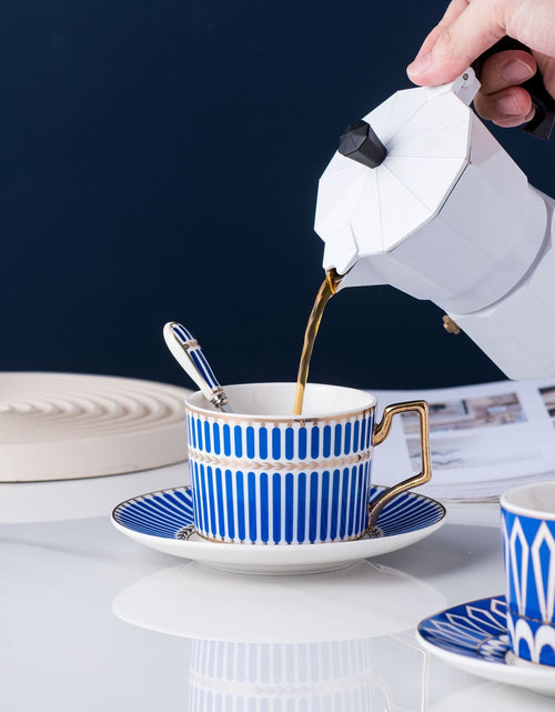 Load image into Gallery viewer, Nordic minimalist ceramic coffee cups and plates, English black tea cups, water utensils, tea cups, household offices
