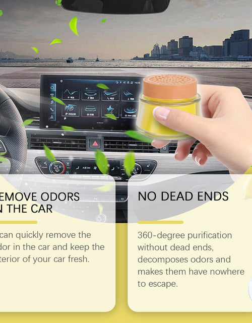 Load image into Gallery viewer, Lemon Fragrance Car Solid Balm, Car Air Fresh Light Fragrance Portable Car Balm
