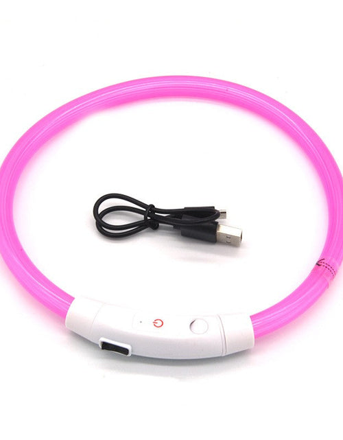 Load image into Gallery viewer, Dog luminous collar luminous pet collar USB charging neck ring LED luminous dog collar
