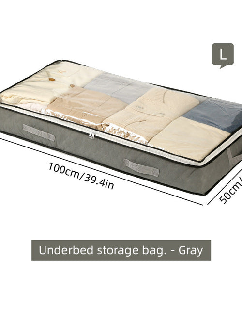 Load image into Gallery viewer, Under-Bed Storage Bag, 75L/40L - Portable Foldable Comforter &amp; Clothing Organizer, Large Capacity Dustproof Box
