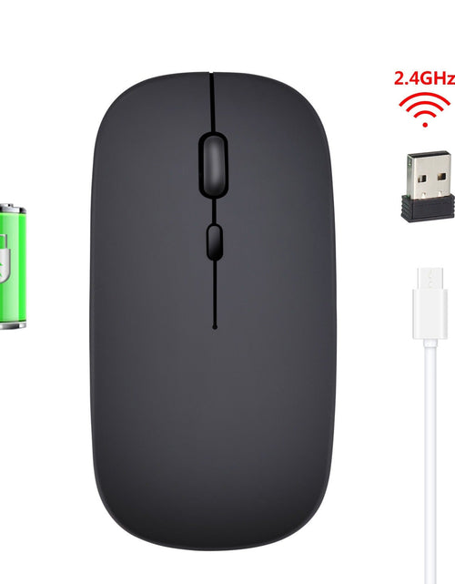 Load image into Gallery viewer, Rechargeable wireless mouse with 2.4G mute and one click return to desktop office mouse with built-in lithium battery

