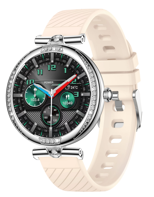 Load image into Gallery viewer, NX17 Pro Smart Watch Fashion Dimanond Ladies Wristwatch Amoled Bluetooth Calling Health Monitoring Women Fitness Smartwatch
