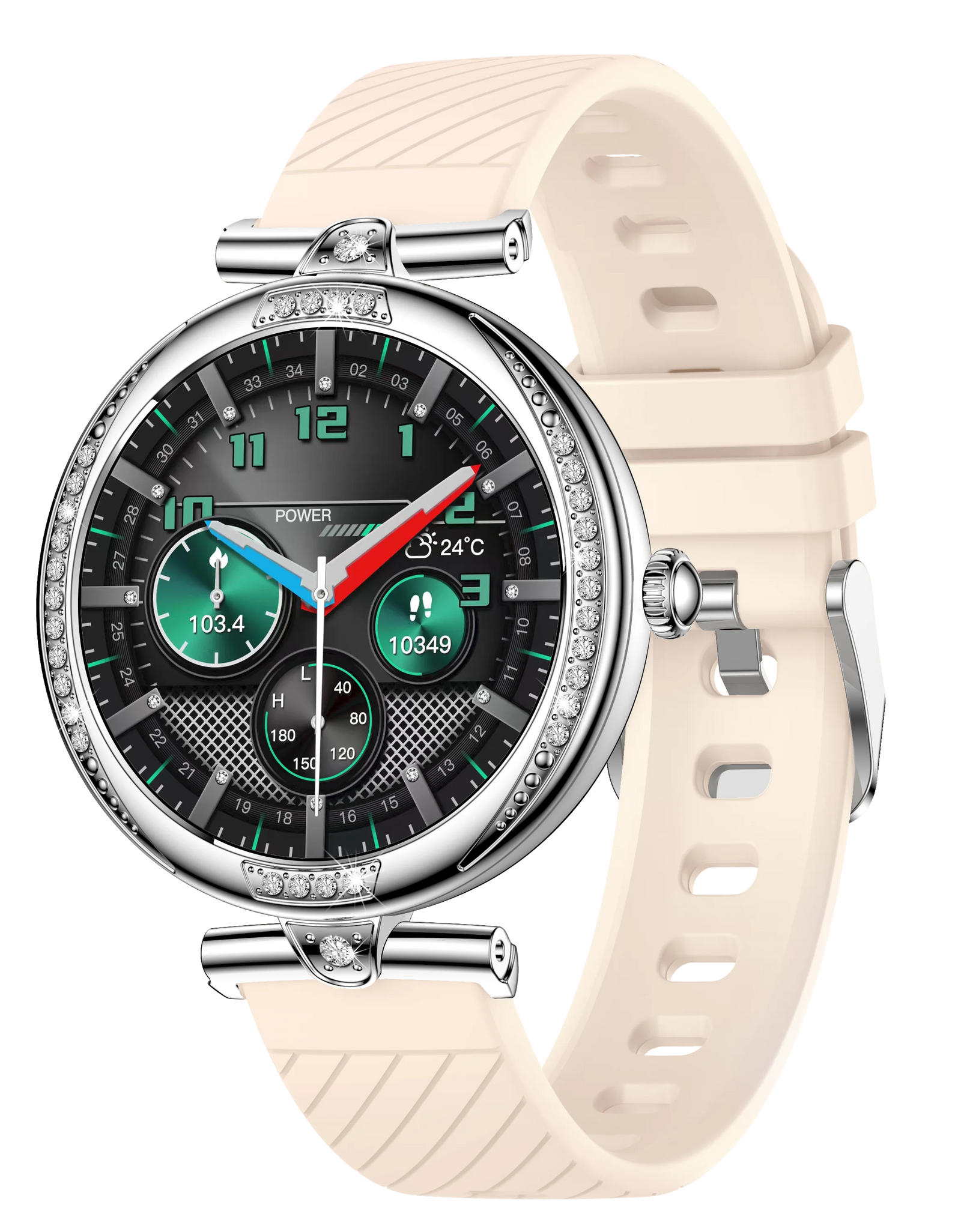 NX17 Pro Smart Watch Fashion Dimanond Ladies Wristwatch Amoled Bluetooth Calling Health Monitoring Women Fitness Smartwatch