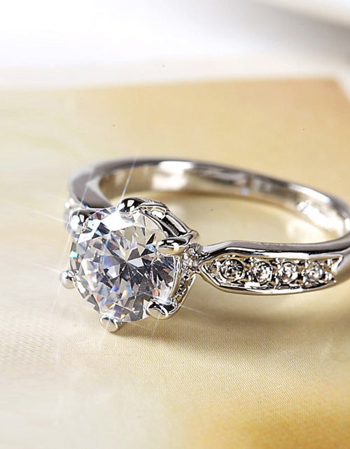 Load image into Gallery viewer, Elegant and luxurious wedding ring, women's Korean version of the living mouth ring
