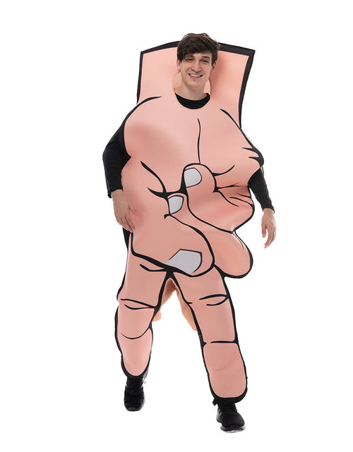 Load image into Gallery viewer, Halloween funny costumes human-shaped scissors hands shape V-shaped sponge stage atmosphere costumes
