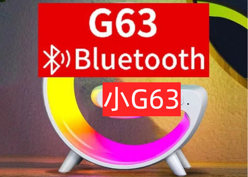 Load image into Gallery viewer, Bluetooth Speaker G63 Colorful Lights Clock Wireless Charging Multifunctional Bluetooth Speaker Colorful Atmosphere Alarm Clock
