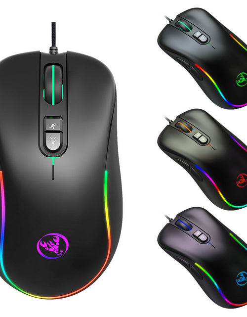 Load image into Gallery viewer, 7D key gaming mouse, macro programmable RGB luminous gaming wired mouse
