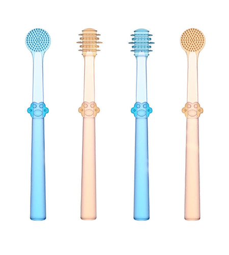 Baby Toothbrush Tongue Coating Baby Teeth Deciduous Teeth Silicone Newborn Early Brush