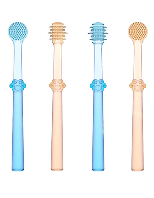 Load image into Gallery viewer, Baby Toothbrush Tongue Coating Baby Teeth Deciduous Teeth Silicone Newborn Early Brush
