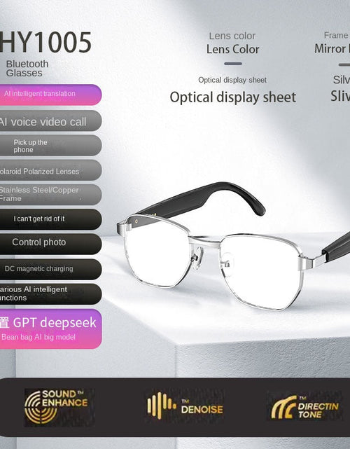 Load image into Gallery viewer, Bluetooth Smart AI Sunglasses Multi functional Real time Translation Headphones Call Listening to Music
