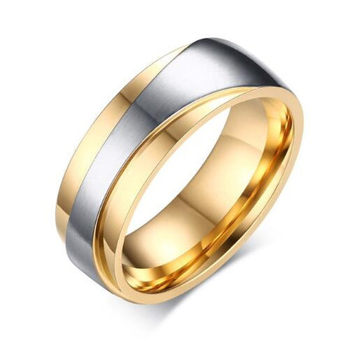 Load image into Gallery viewer, Vnox Wedding Rings for Women Men Promise Lover Valentine's Day Gift

