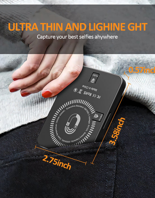 Load image into Gallery viewer, Magnetic fill light LED video conference phone fill light camera photography live broadcast photography pocket light
