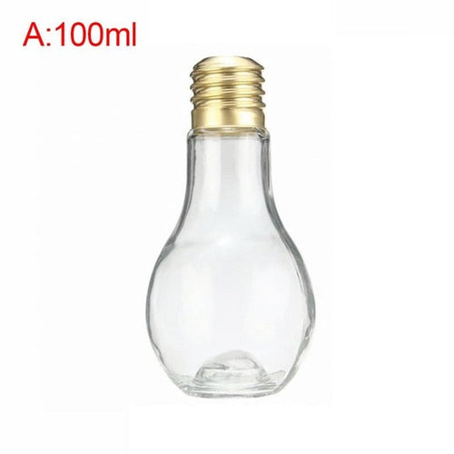 Load image into Gallery viewer, Light Bulb Fruit Juice Bottles Portable Cute Juicer Milk Water Bottle Colorful Drink-ware
