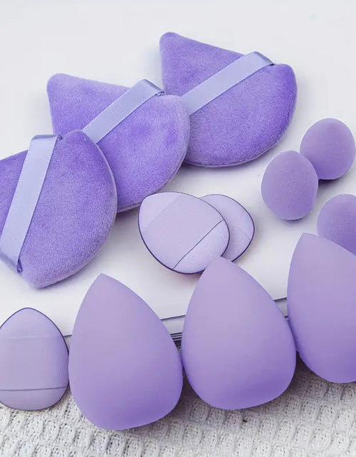 Load image into Gallery viewer, 12Pcs Makeup Sponge Blender Beauty Egg Foundation Sponges Liquid Cream Cosmetic Puff Women Make Up Accessories Beauty Tools
