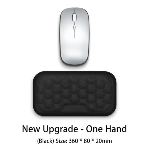Load image into Gallery viewer, Keyboard mouse wrist rest ergonomic office typing protect relax wrist memory foam mouse pad computer notebook mouse pad

