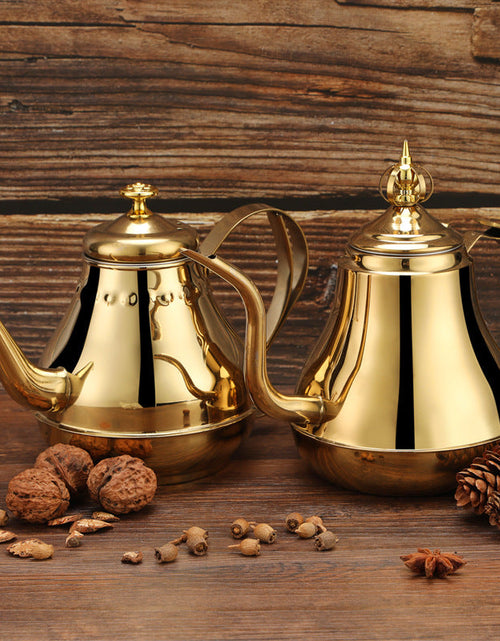 Load image into Gallery viewer, 1.2/1.8L Latin Pot Stainless Steel Tea Pot with Tea Strainer Teapot Coffee Pot Induction Cooker Kettle Teaware Sets
