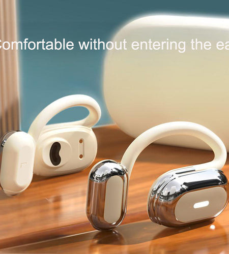 Bluetooth earphones open, non in ear, hanging ear, air bone conduction, sports, running, OWS wireless earphones