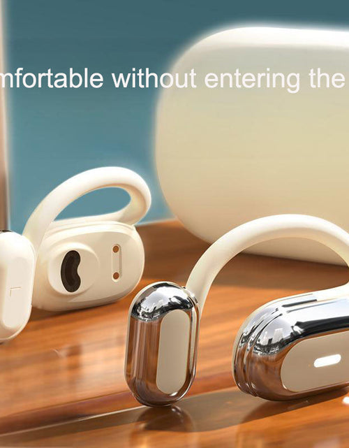 Load image into Gallery viewer, Bluetooth earphones open, non in ear, hanging ear, air bone conduction, sports, running, OWS wireless earphones
