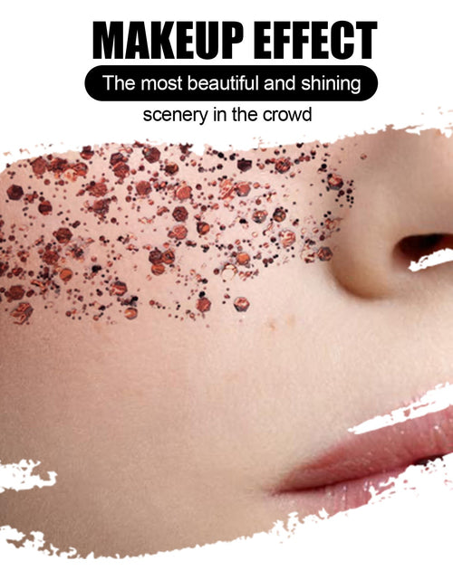 Load image into Gallery viewer, EELHOE Shining Body Skin Gel (Silver) Makeup Fish Scale Sequin Gel Sequin Stage Performance Makeup Props Eyeshadow
