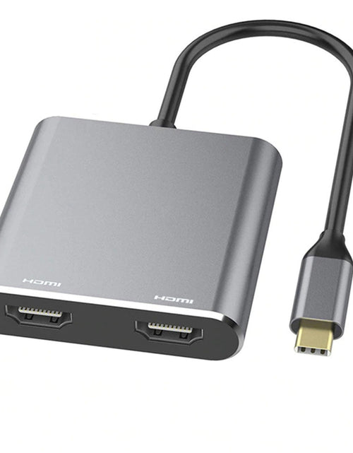 Load image into Gallery viewer, Type-C hub to dual HDMI PD USB3.0 hub for mobile phones, laptops, and multi port docking stations
