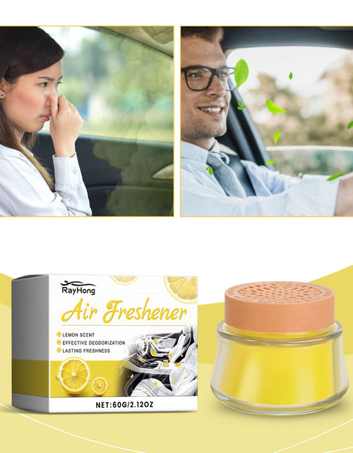 Load image into Gallery viewer, Lemon Fragrance Car Solid Balm, Car Air Fresh Light Fragrance Portable Car Balm
