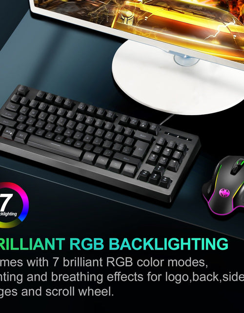 Load image into Gallery viewer, Wired optical gaming mouse with seven key macro light emitting breathing light
