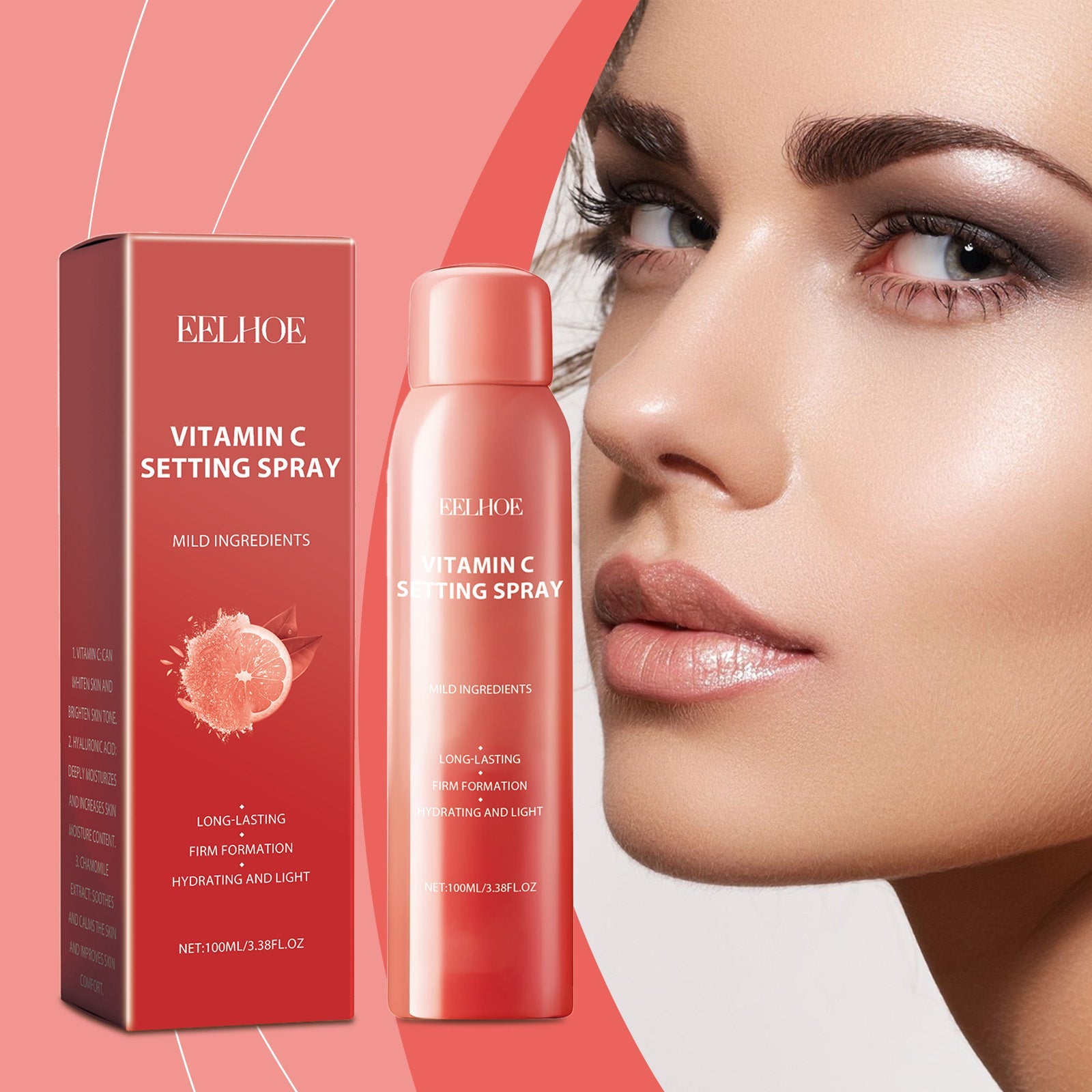 EELHOE Moisturizing Setting Spray Hydrating, Refreshing, Non-Greasy, High-Moisture, Lightweight, Breathable And Portable Makeup Holding Spray