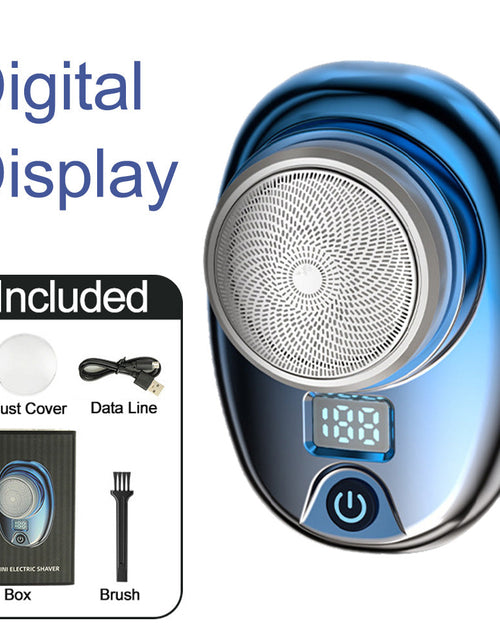Load image into Gallery viewer, Mini portable rechargeable shaver powerful travel small steel cannon shaver car electric shaver
