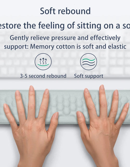 Load image into Gallery viewer, Keyboard mouse wrist rest ergonomic office typing protect relax wrist memory foam mouse pad computer notebook mouse pad
