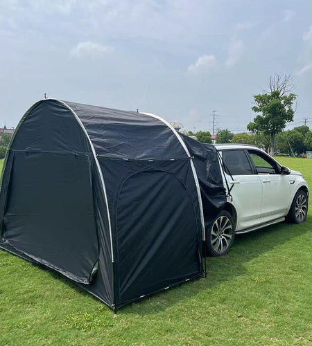 Outdoor car - trunk rear tent with canopy, sun - resistant camping equipment