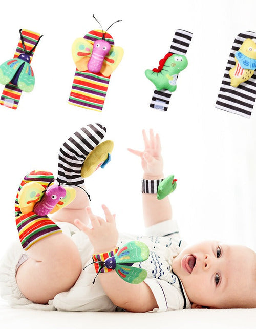 Load image into Gallery viewer, Baby Toys 0-1 Year Old Newborns Wrist Ringing Socks Comfort Set Baby Gift

