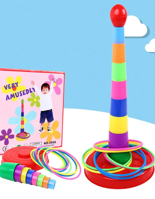 Load image into Gallery viewer, Creative Stacking Music Set Circle Toy Large Parent Child Throwing Ring Children's Stress Relieving Toy
