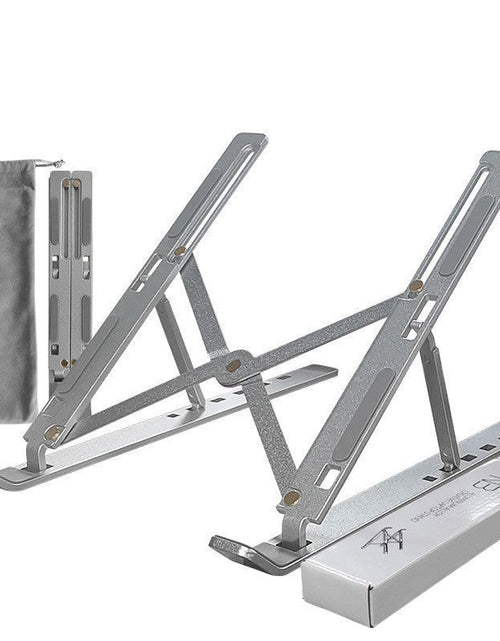 Load image into Gallery viewer, Notebook Stand Foldable Portable Base Cooling Pad High Bracket Aluminum Alloy Desktop Stable Computer Holder
