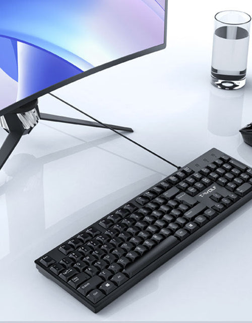 Load image into Gallery viewer, Lei Lang T15 wired USB keyboard laptop for office, home, and business use
