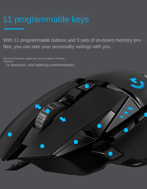 Load image into Gallery viewer, Logitech G502Hero Dominator Cable Gaming Mouse G502SE Esports PUBG RGB Backlight
