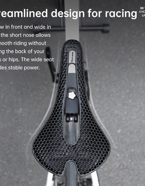 Load image into Gallery viewer, WEST BIKING TPE Honeycomb Breathable Bike Saddle – for racing, road, MTB

