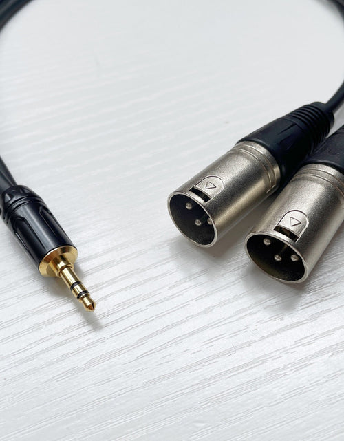 Load image into Gallery viewer, 3.5mm 1/2 conversion dual XLR cable, 3.5 pairs of dual XLR male and female three core to two XLR male and female audio cable
