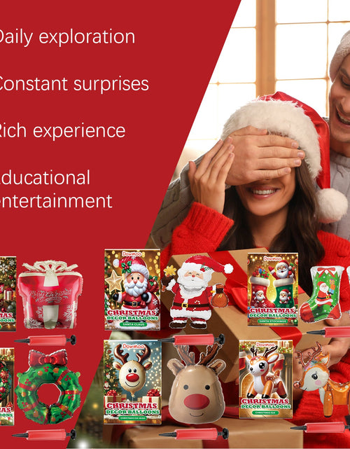 Load image into Gallery viewer, Christmas Balloons Balloon Standing Santa Claus Reindeer Christmas Tree Event Atmosphere Arrangement
