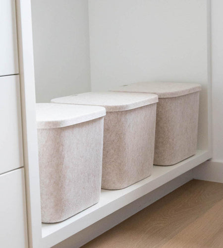 The Sculpted Bin - Original with Lid | Set of 3